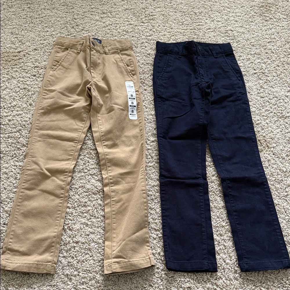 The Children's Place Tan and Navy Casual Pants